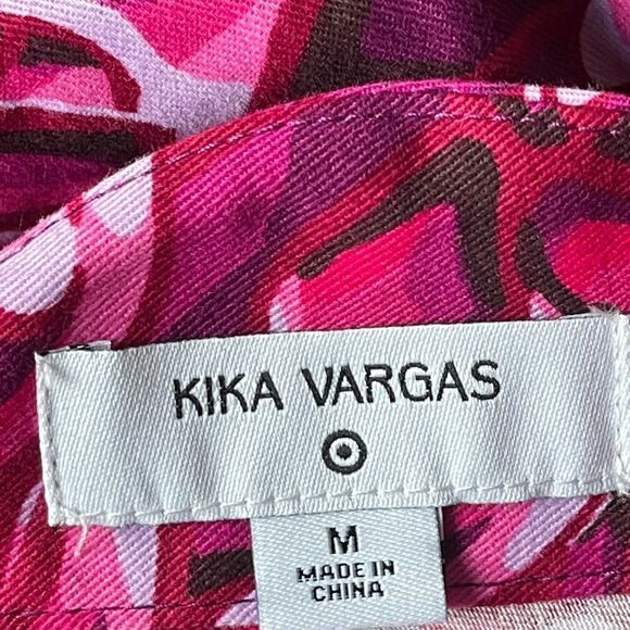 Kika Vargas x Target Mum Floral Scallop Back Blouse - Pink Size M - Picture 5 of 5